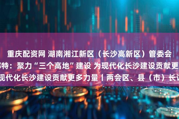 重庆配资网 湖南湘江新区（长沙高新区）管委会主任、岳麓区代区长邹特：聚力“三个高地”建设 为现代化长沙建设贡献更多力量丨两会区、县（市）长访谈