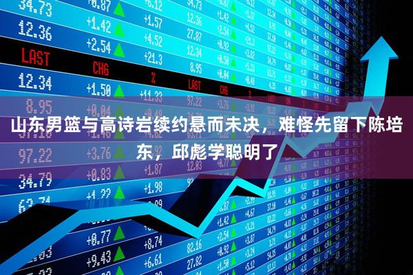 山东男篮与高诗岩续约悬而未决，难怪先留下陈培东，邱彪学聪明了