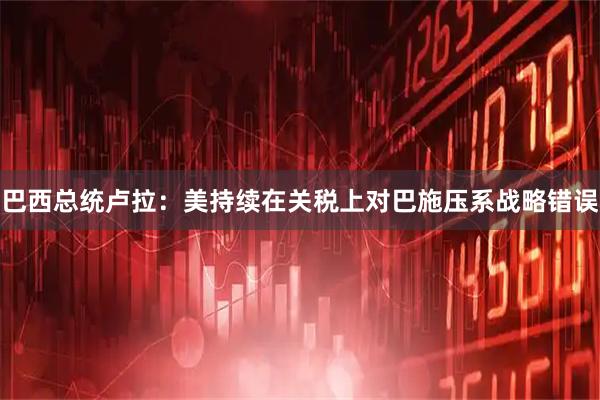 巴西总统卢拉：美持续在关税上对巴施压系战略错误