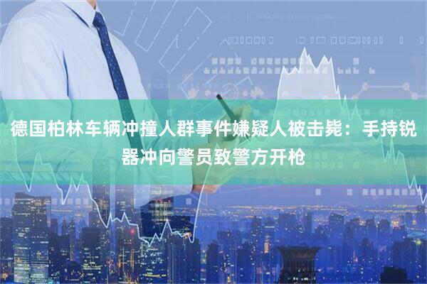 德国柏林车辆冲撞人群事件嫌疑人被击毙：手持锐器冲向警员致警方开枪